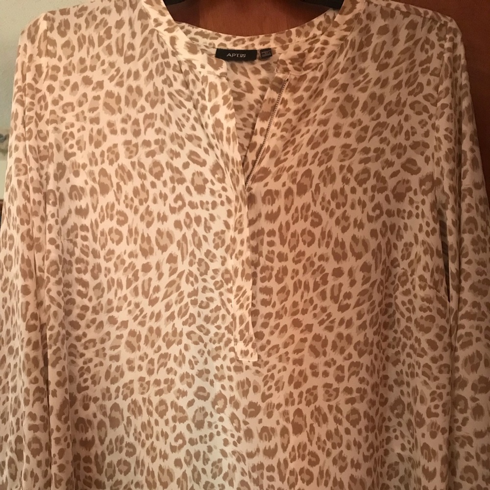Animal print blouse